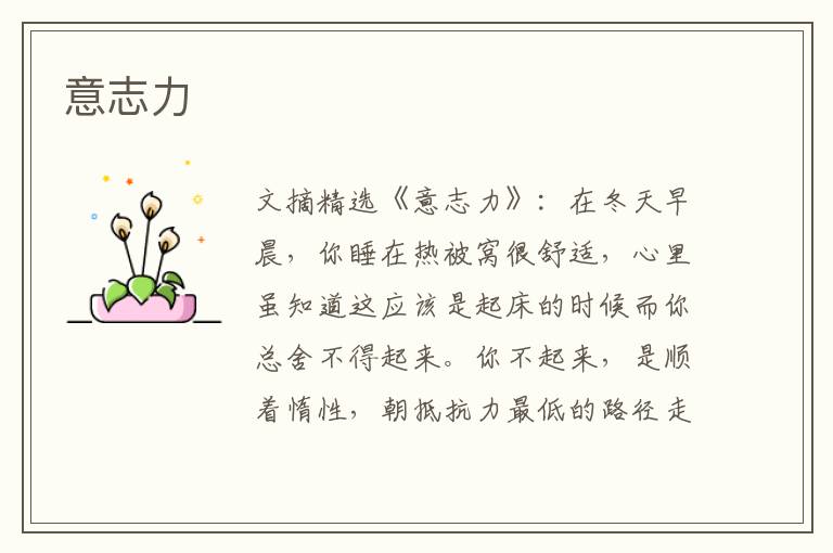 意志力