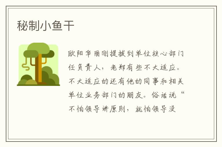 秘制小鱼干
