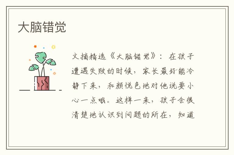 大脑错觉
