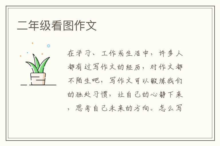 二年级看图作文