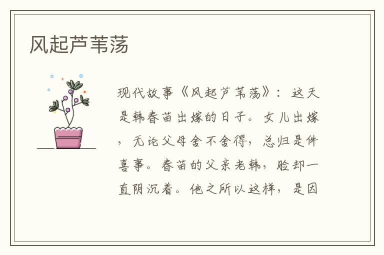 风起芦苇荡